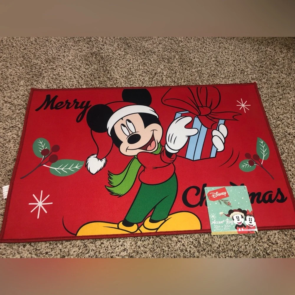 Mickey Mouse Christmas Accent Rug